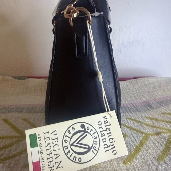 NWT Valentino Orlandi Black Quilted Mini Bag - Picture 5 of 7